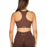 Dynamic 'Support' Crop - Mocha Brown