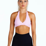 'Infinity' Halter Crop - Baby Pink