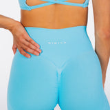 Lycra Seamless Leggings - Light Blue