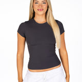 Kikiva Basic Tee -  Dark Grey