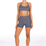 Lycra Seamless Short 4.5" - Smoke Grey