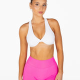 Mini Signature Scrunch Shorts -Neon Pink