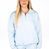 ‘Kikiva’ Lounge Quarter Zip - Ice Baby