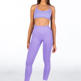 Lycra Seamless Crop - Lavender