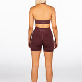 Signature Scrunch Shorts - Burgundy