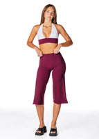 Flow Capris - Burgundy