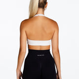 ‘Amelia’ Halter Crop - Off white