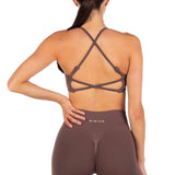 Lycra Seamless Crop - Hazelnut Brown