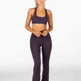 'CoreActive' Amara Crop - Dark Purple