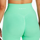 ‘Impact’ Scrunch Seamless Shorts - Spring Green