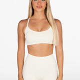 Lycra Seamless Short 4.5" - Cream