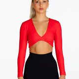 ‘Bella' Twist Long Sleeve - Red