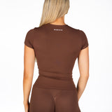 Kikiva Basic Tee -  Mocha Brown