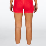 Mini Signature Scrunch Shorts -Red