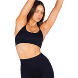 Lycra Seamless Crop - Black