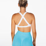 Mini Signature Scrunch Shorts - Baby Blue