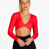 ‘Bella' Twist Long Sleeve - Red