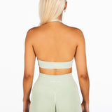 Signature Halter Crop - Sage