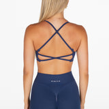 Lycra Seamless Crop - Midnight Blue