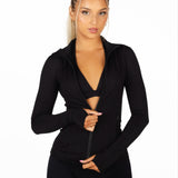 Black Structured 'Mom' Jacket