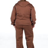 ‘Kikiva’ Lounge Wide Leg Trackpant - Mocha