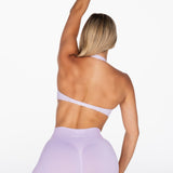 Dynamic Halter Twist Crop - Baby Lilac