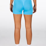 Mini Signature Scrunch Shorts - Aqua Blue