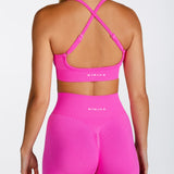 ‘Scoop’ Crop- Bright Pink