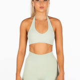 Signature Halter Crop - Sage