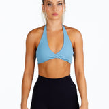 'Infinity' Halter Crop- Teal