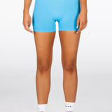 Mini Signature Scrunch Shorts - Aqua Blue