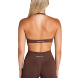 Dynamic Staple Halter Crop - Mocha