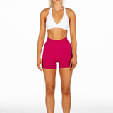 Signature Scrunch Shorts - Scarlett Red