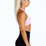 'Infinity' Halter Crop - Baby Pink