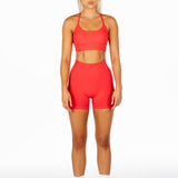 ‘Impact’ Scrunch Seamless Shorts - Red