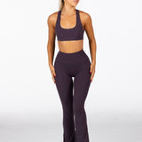 'CoreActive' Flare Leggings - Dark Purple