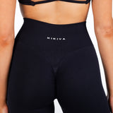 Lycra Seamless Leggings - Black