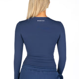 Kikiva Basic Tee Long Sleeve -  Navy