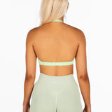 'Layla' Halter Crop - Green