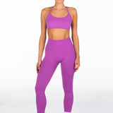 Lycra Seamless Crop - Lilac