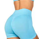 Mini Signature Scrunch Shorts - Baby Blue