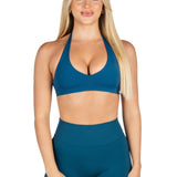 Dynamic Staple Halter Crop - Midnight