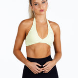 'Infinity' Halter Crop - Baby Sage