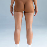 Aria Cross Over Scrunch Shorts - Copper