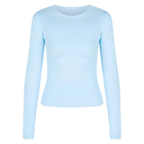 Kikiva Basic Tee Long Sleeve -  Light Blue