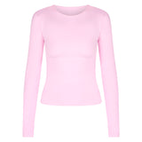 Kikiva Basic Tee Long Sleeve -  Light Pink