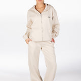 ‘Kikiva’ Lounge Wide Leg Trackpant - Cream