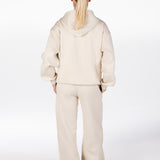 ‘Kikiva’ Lounge Wide Leg Trackpant - Cream