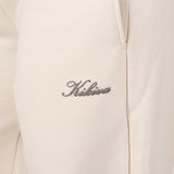‘Kikiva’ Lounge Wide Leg Trackpant - Cream