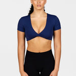 'Bella' Twist Tee - Dark Blue - Kikiva Collection